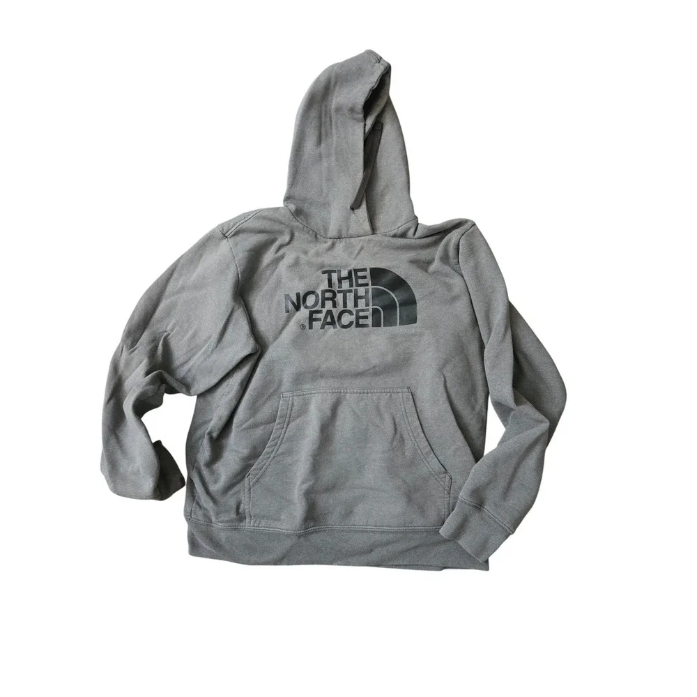 The North Face Mens Half Dome Pullover Hoodie Gray Large